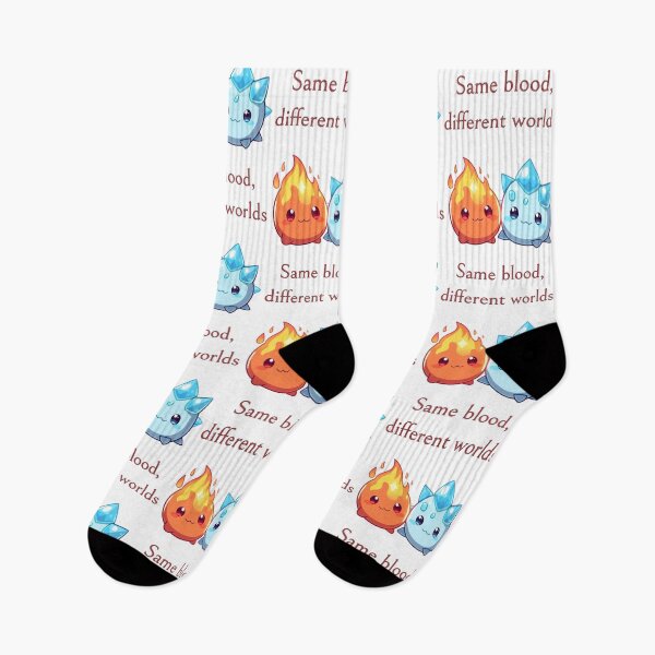 Item preview, Same Blood, Different World – Fire & Ice Spirit Twins designed and sold by Monzora.