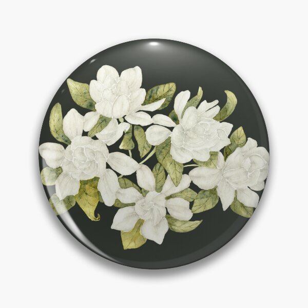 Item preview, Fresh Gardenia Flowers in Watercolor designed and sold by andrebalest.art.