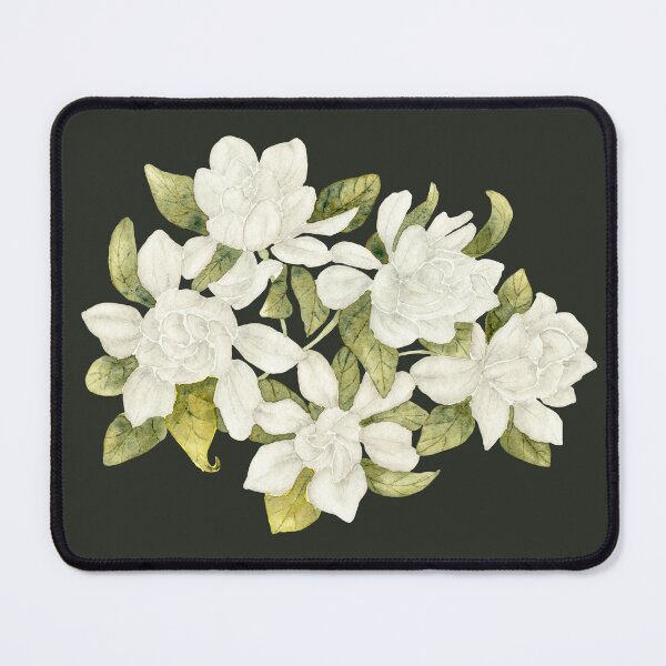 Item preview, Fresh Gardenia Flowers in Watercolor designed and sold by andrebalest.art.