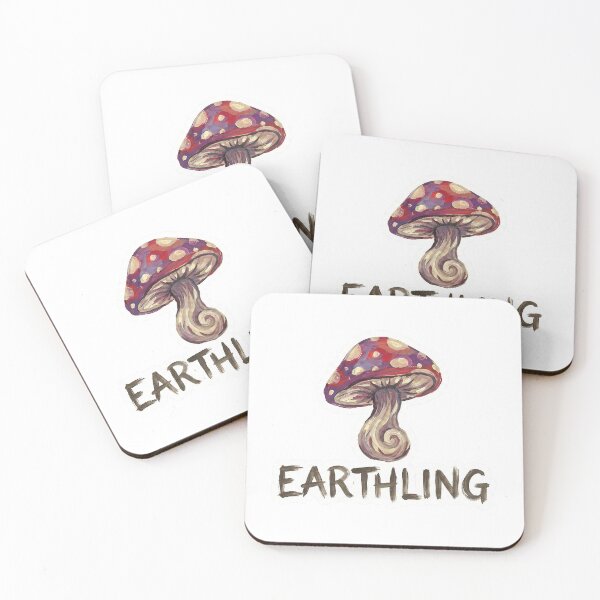 Item preview, Earthling Mushroom designed and sold by PrintsyNook.