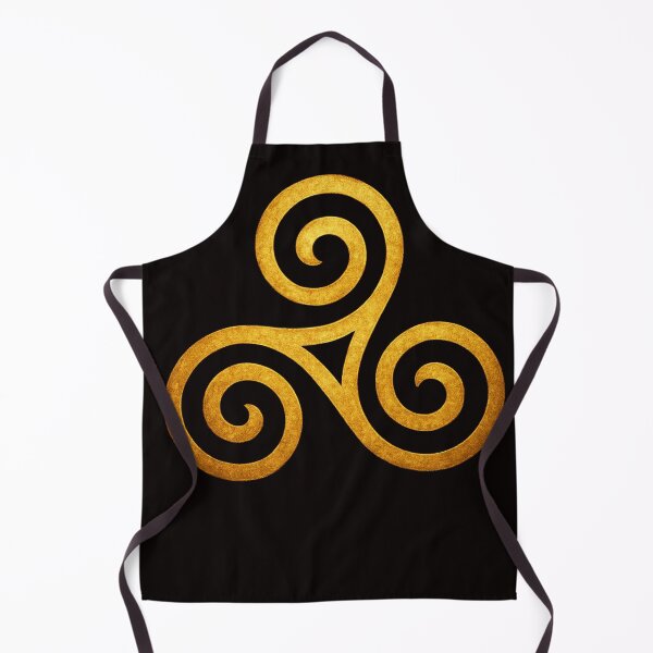 Item preview, Golden Slavic Triskelion Symbol – Ancient Protection Spiral designed and sold by Papier Atelier Art.