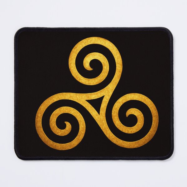 Item preview, Golden Slavic Triskelion Symbol – Ancient Protection Spiral designed and sold by Papier Atelier Art.
