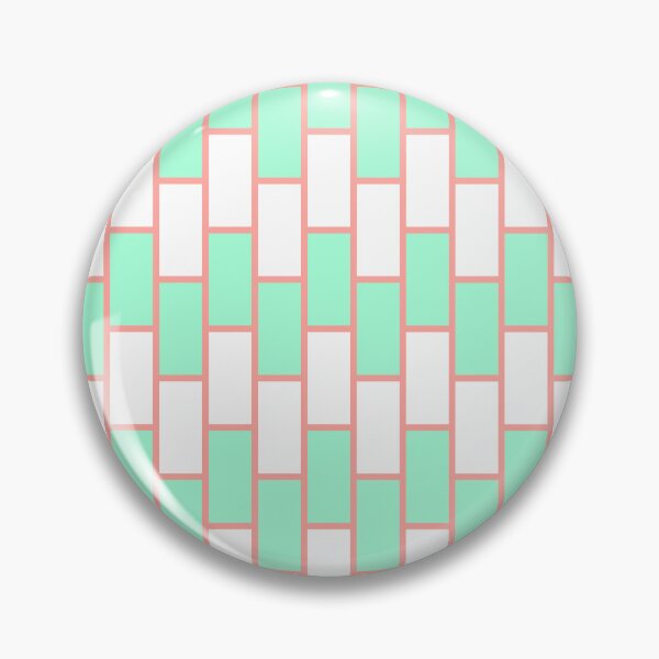 Item preview, White  Brick Wall Stripe -  Crosshatch - Green Abstract Geometric Pattern designed and sold by RoyalStarsPatts.
