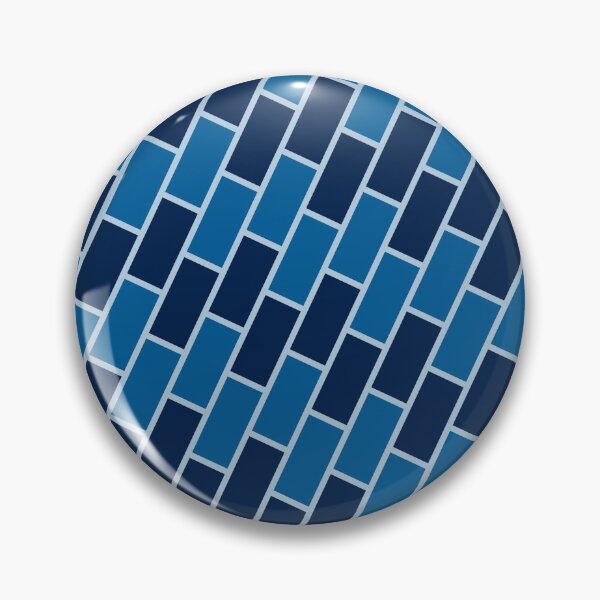 Item preview, Blue Brick Wall - Crosshatch Chevron Blue Abstract Geometric Pattern designed and sold by RoyalStarsPatts.