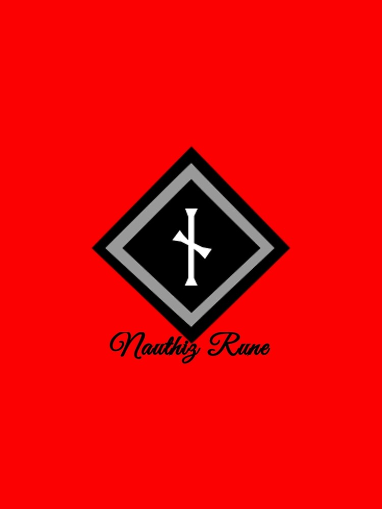 Aperçu 5 sur 5. Robe trapèze avec l'œuvre Nauthiz Rune créée et vendue par WindsofJupiter.