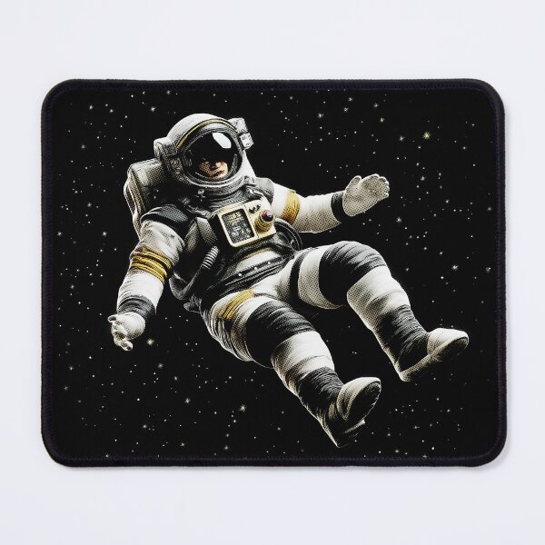 Item preview, I Need More Space Astronaut, designed for black fabrics designed and sold by SteadyRolling.