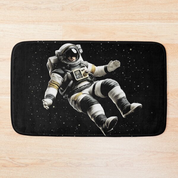Item preview, I Need More Space Astronaut, designed for black fabrics designed and sold by SteadyRolling.