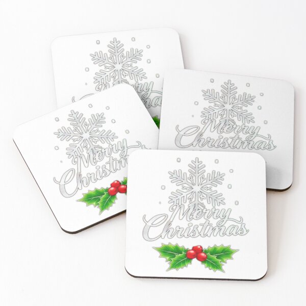 Item preview, Colorful Merry Christmas Typography – Festive Reindeer & Floral Holiday Design designed and sold by Sweet Dreams & Fantasia.
