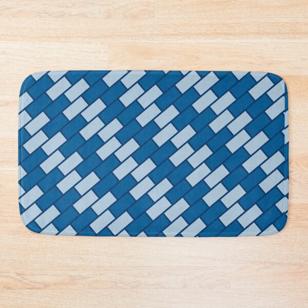 Item preview, Beautiful Blue Brick Wall Stripe - Crosshatch Cobblestone  Beautiful Abstract Geometric Pattern designed and sold by RoyalStarsPatts.
