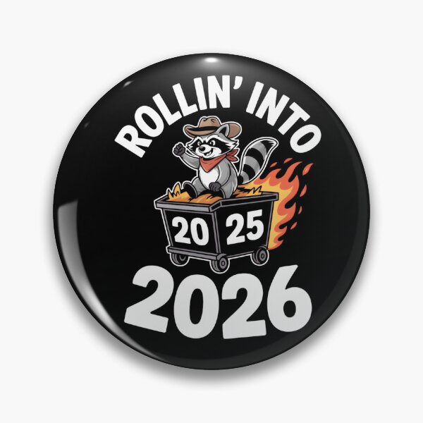 Item preview, Rollin’ Into 2026, funny new year raccoon Gift, dumpster fire 2025 Graphic designed and sold by NewaveBoutique.