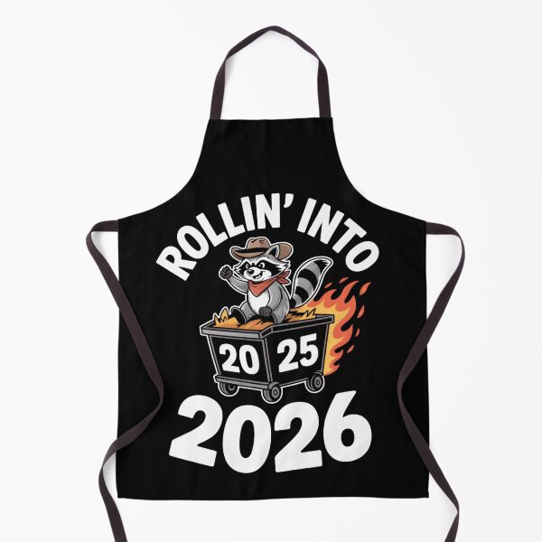 Item preview, Rollin’ Into 2026, funny new year raccoon Gift, dumpster fire 2025 Graphic designed and sold by NewaveBoutique.