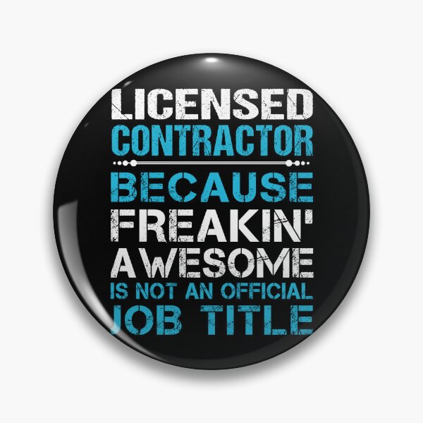 Item preview, Licensed Contractor designed and sold by felstore690.