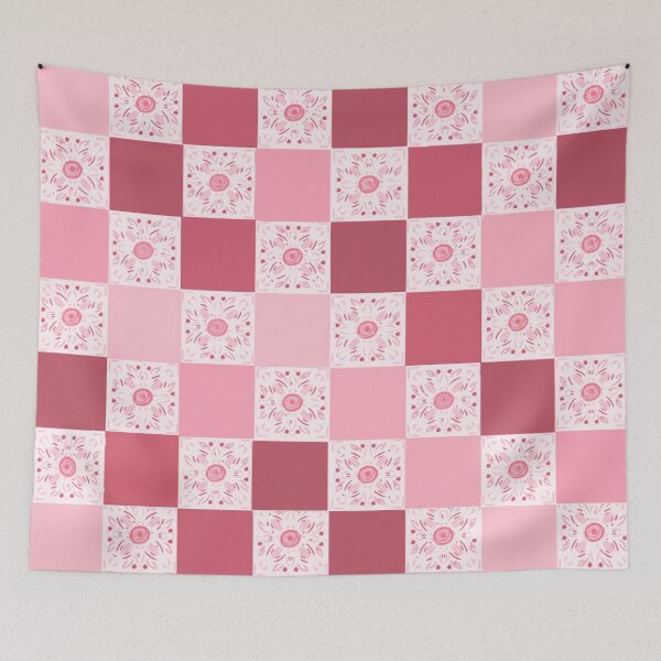 Item preview, “Pink Patch & Bloom” patchwork design designed and sold by Printfantasia .