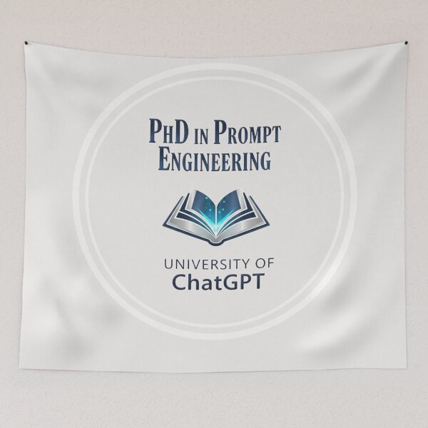 Item preview, PhD in Prompt Engineering. University of ChatGPT designed and sold by FitEnvy.