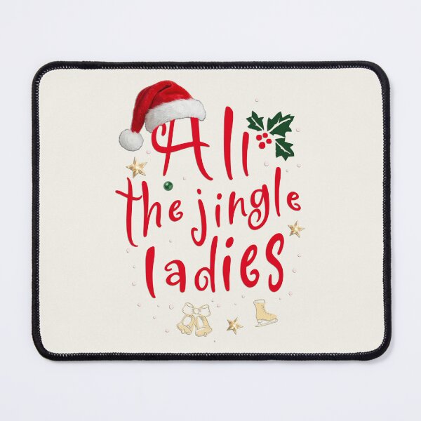 Item preview, All the jingle ladies winter cream Christmas design designed and sold by It's all about SHE.