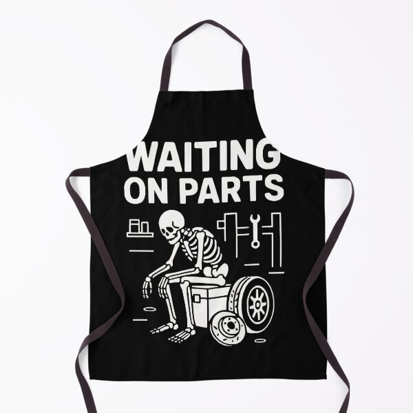 Item preview, Still Waiting on Parts – Mechanic Skeleton Humor T-Shirt designed and sold by JoyBoyStudio1.