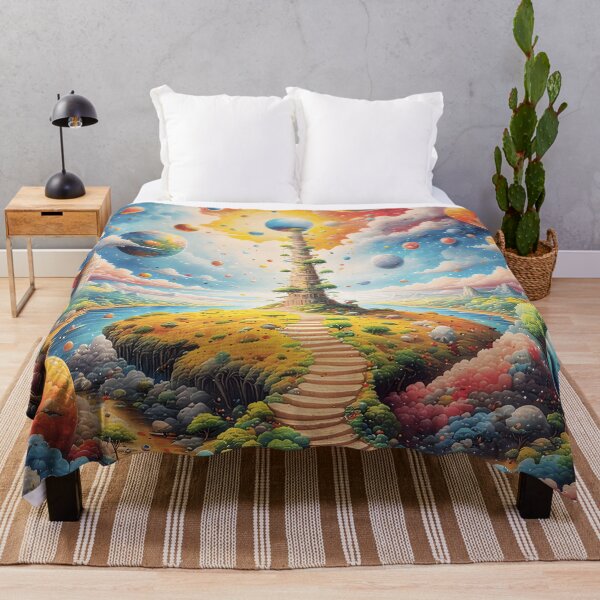 Artikelvorschau, Ätherische Traumlandschaft in Regenbogenfarben entworfen und verkauft von Greenway Creations.