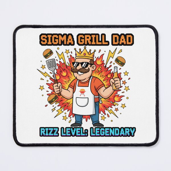 Item preview, Sigma Grill Dad Rizz Level Legendary designed and sold by AnnDesignStudio.