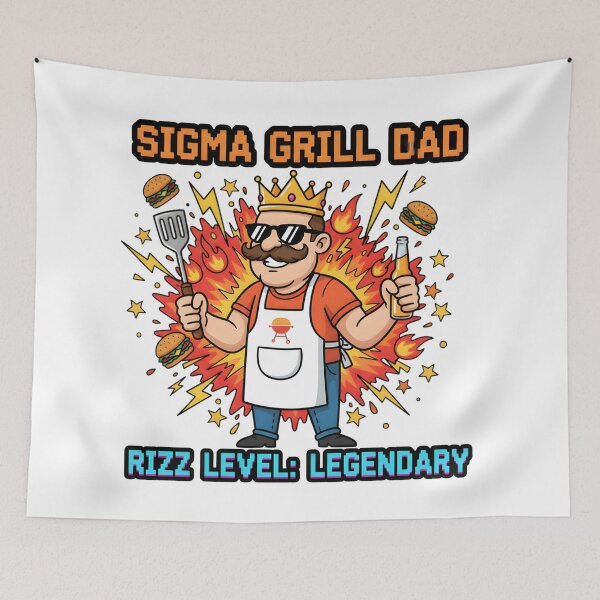 Item preview, Sigma Grill Dad Rizz Level Legendary designed and sold by AnnDesignStudio.