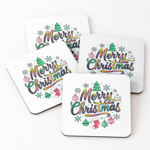 Item preview, Colorful Merry Christmas Typography – Festive Reindeer & Floral Holiday Design designed and sold by Sweet Dreams & Fantasia.