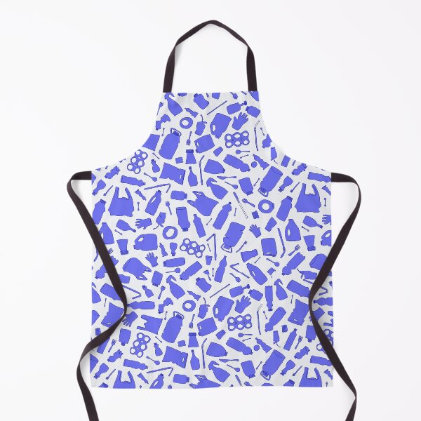 Item preview, Indigo Blue Plastic Trash Pattern – Ocean Pollution Awareness Design designed and sold by QueenTide.