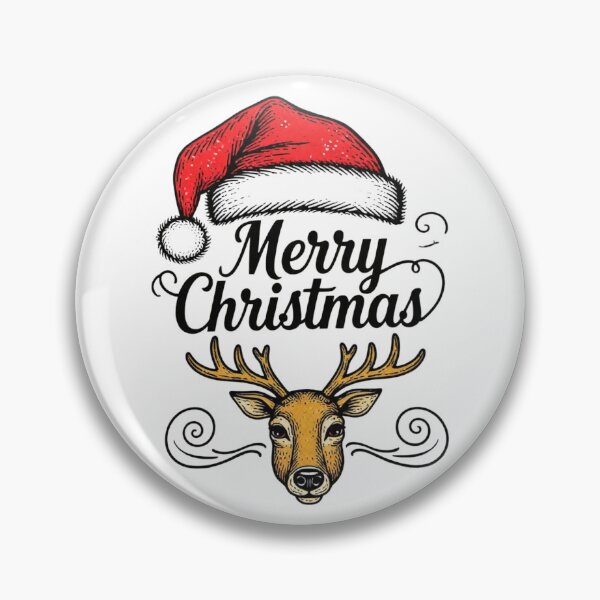 Item preview, Colorful Merry Christmas Typography – Festive Reindeer & Floral Holiday Design designed and sold by Sweet Dreams & Fantasia.