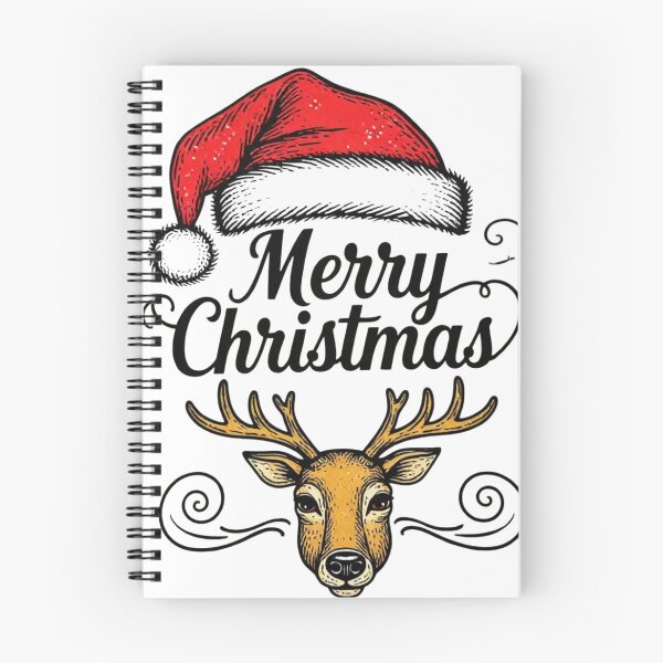Item preview, Colorful Merry Christmas Typography – Festive Reindeer & Floral Holiday Design designed and sold by Sweet Dreams & Fantasia.