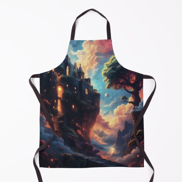 Item preview, Modern Surrealism Dreamy Landscape Castle designed and sold by Greenway Creations.
