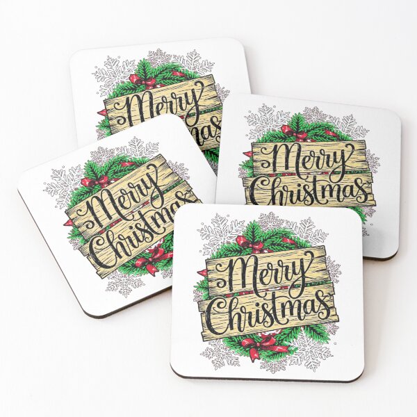 Item preview, Colorful Merry Christmas Typography – Festive Reindeer & Floral Holiday Design designed and sold by Sweet Dreams & Fantasia.