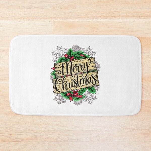 Item preview, Colorful Merry Christmas Typography – Festive Reindeer & Floral Holiday Design designed and sold by Sweet Dreams & Fantasia.