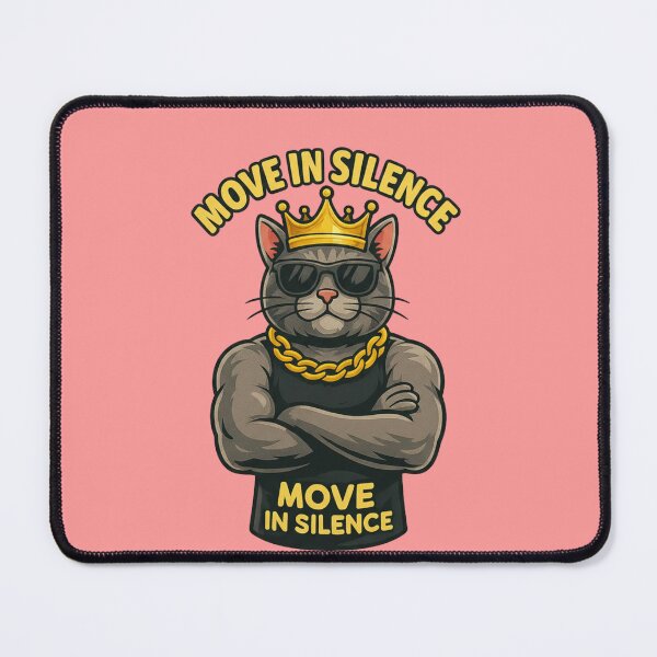 Item preview, Move in Silence King Cat Art designed and sold by Pixostick.