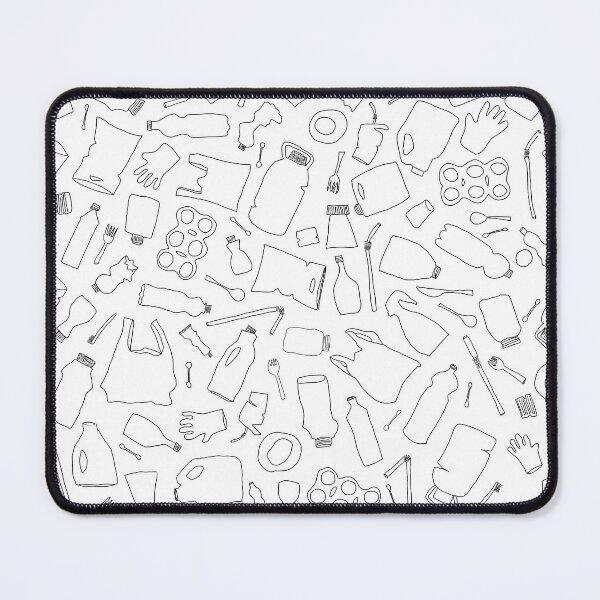 Item preview, Plastic Trash Pattern – Ocean Pollution Awareness Design designed and sold by QueenTide.