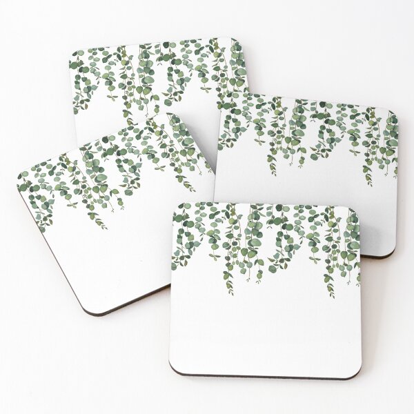 Item preview, Eucalyptus Botanical Design – Minimalist Greenery Pattern for Bedding, Shower Curtains & Home Decor designed and sold by Wild Paws and Pine Co. ©.