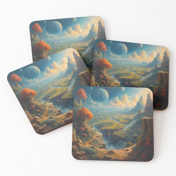Item preview, Dreamy Landscape Modern Surrealism Valley designed and sold by Greenway Creations.