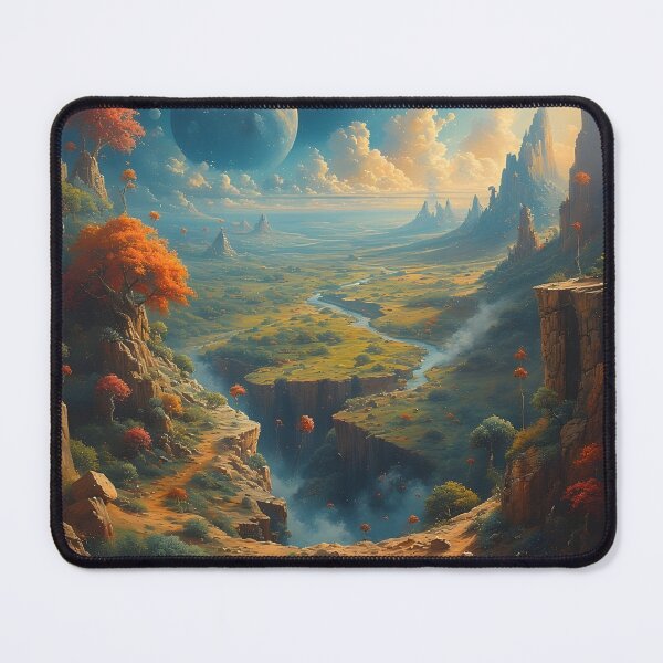 Item preview, Dreamy Landscape Modern Surrealism Valley designed and sold by Greenway Creations.