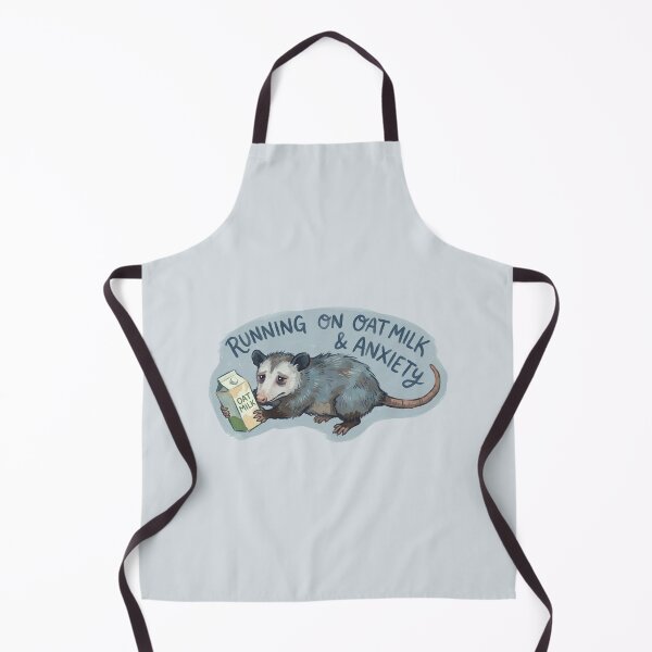 Item preview, Running on Oatmilk and Anxiety Vegan Merch designed and sold by PrintsyNook.
