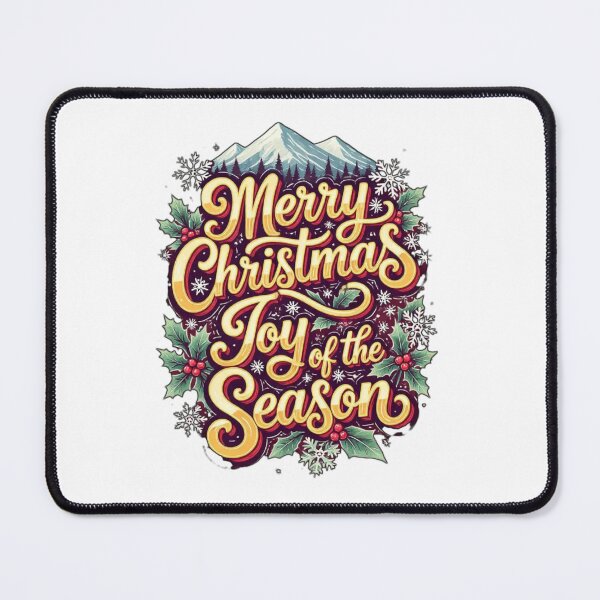 Item preview, Colorful Merry Christmas Typography – Festive Reindeer & Floral Holiday Design designed and sold by Sweet Dreams & Fantasia.