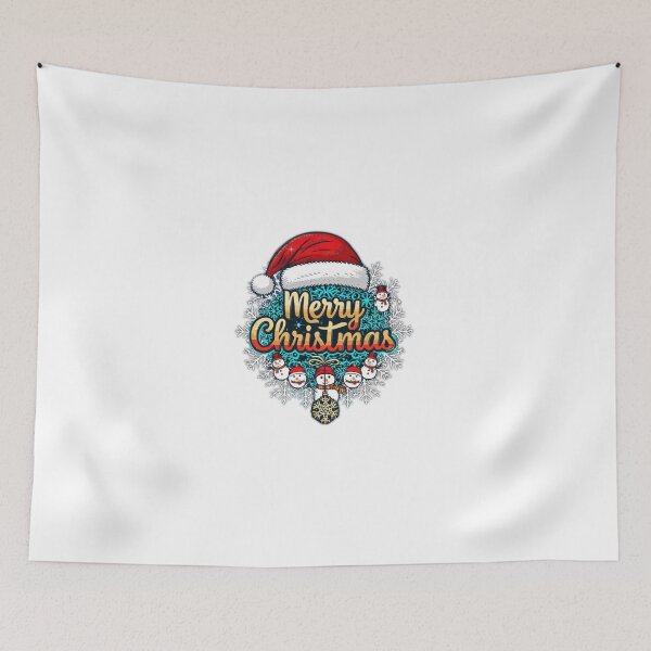 Item preview, Colorful Merry Christmas Typography – Festive Reindeer & Floral Holiday Design designed and sold by Sweet Dreams & Fantasia.