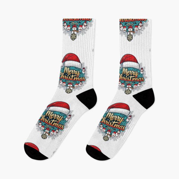 Item preview, Colorful Merry Christmas Typography – Festive Reindeer & Floral Holiday Design designed and sold by Sweet Dreams & Fantasia.