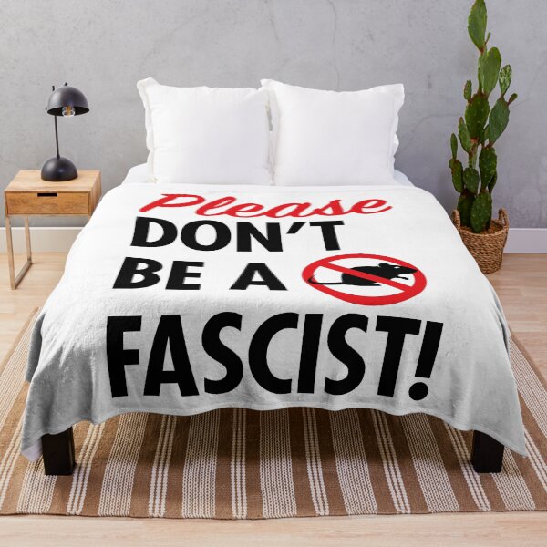 Item preview, Please don't be a fascist - anti rat - no rat sign (black font) designed and sold by Thelittlelord.