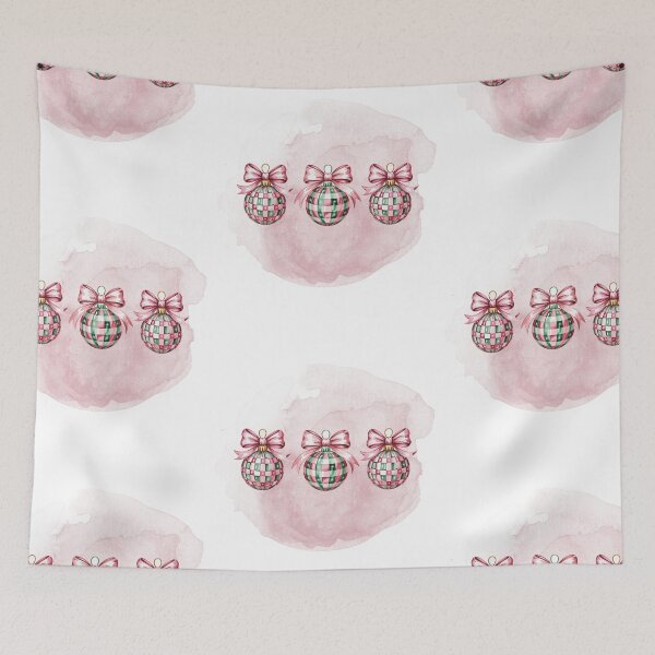 Item preview, Plaid Ornaments with Bows – Christmas Illustration designed and sold by iamKRUK.