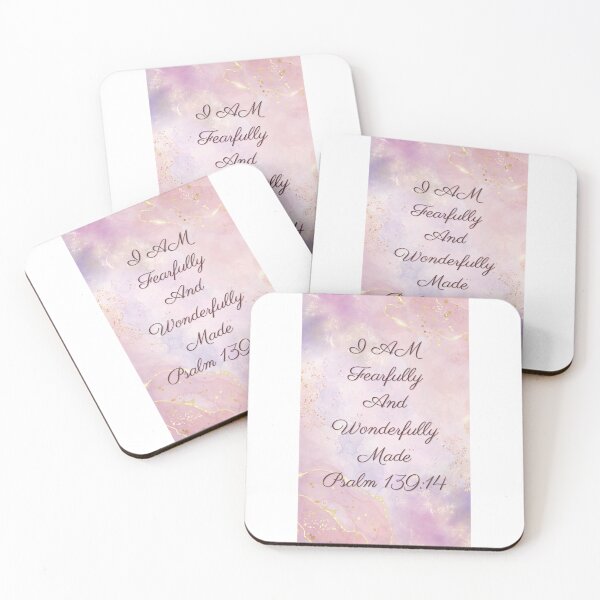 Item preview, I Am Fearfully And Wonderfully Made Psalm 139:14 Pastel Christian Design designed and sold by Prayful.