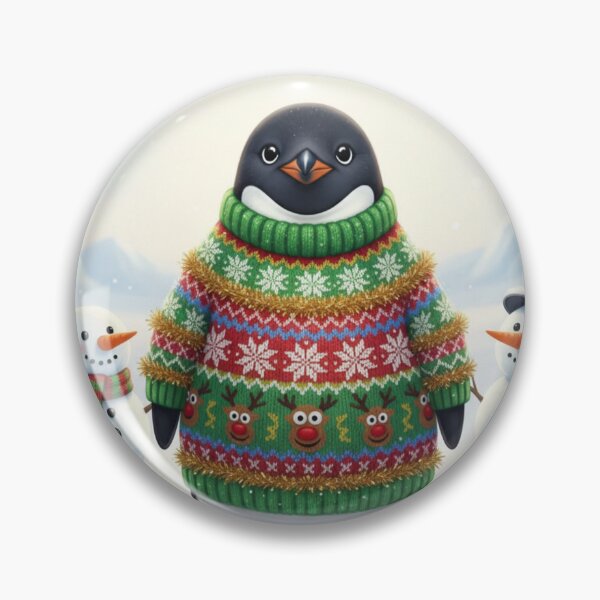 Artikelvorschau, Sweater Weather: Penguin & Snowmen in Holiday Snow entworfen und verkauft von Aeboz Studio.