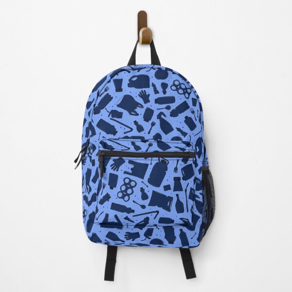Item preview, Indigo Blue Plastic Trash Pattern – Ocean Pollution Awareness Design designed and sold by QueenTide.