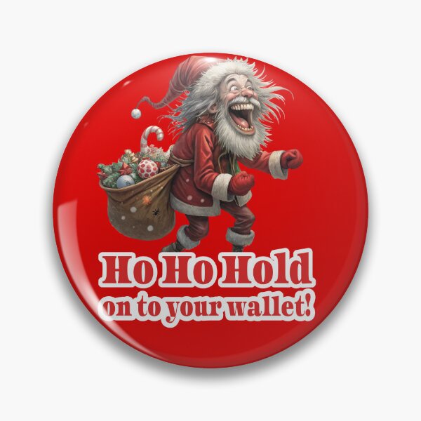 Item preview, Ho Ho Hold on your wallet - Shopping spree Santa Claus designed and sold by knappidesign.