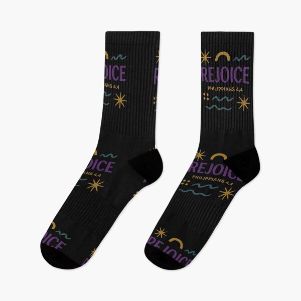 Item preview, Rejoice – Philippians 4:4 | Modern Christian Joy & Praise Design designed and sold by Faith In Black Designs.