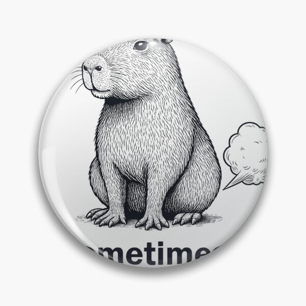 Item preview, Sometimes I Just Be Fartin’ Capybara – Funny Capybara Meme Illustration, Cute Animal Humor Design designed and sold by JoyBoyStudio1.