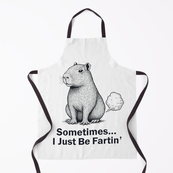 Item preview, Sometimes I Just Be Fartin’ Capybara – Funny Capybara Meme Illustration, Cute Animal Humor Design designed and sold by JoyBoyStudio1.