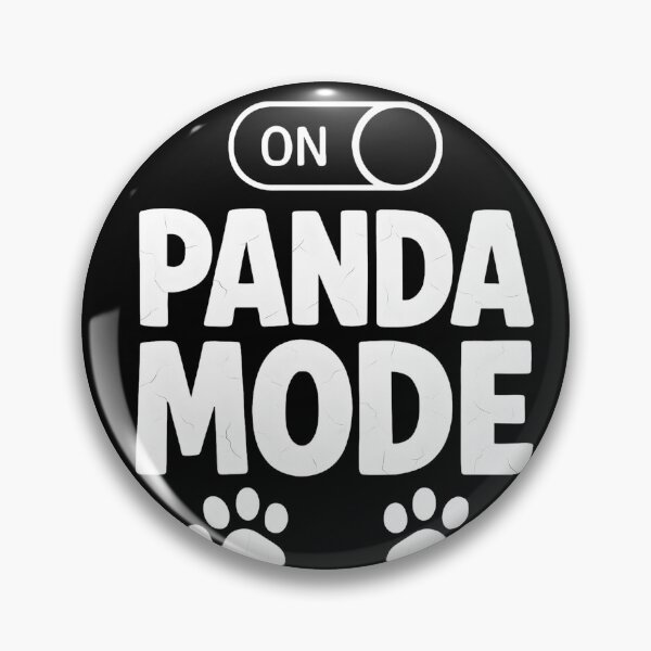 Artikelvorschau, Im Panda-Modus – Niedlicher Panda-Liebhaber-Spruch, lustiges Design mit Pfotenabdrücken und einem faulen Panda-Zitat entworfen und verkauft von JoyBoyStudio1.
