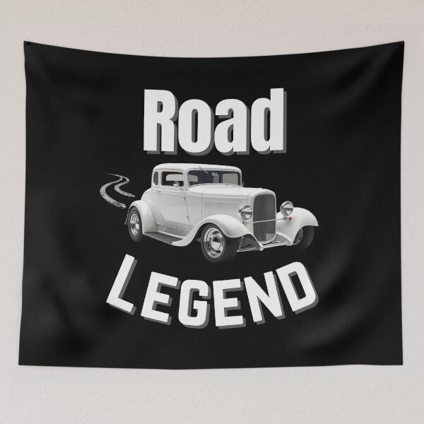 Item preview, Road Legend – 1932 Ford Deuce Coupe Hot Rod Burnout Design designed and sold by Fredster1966.